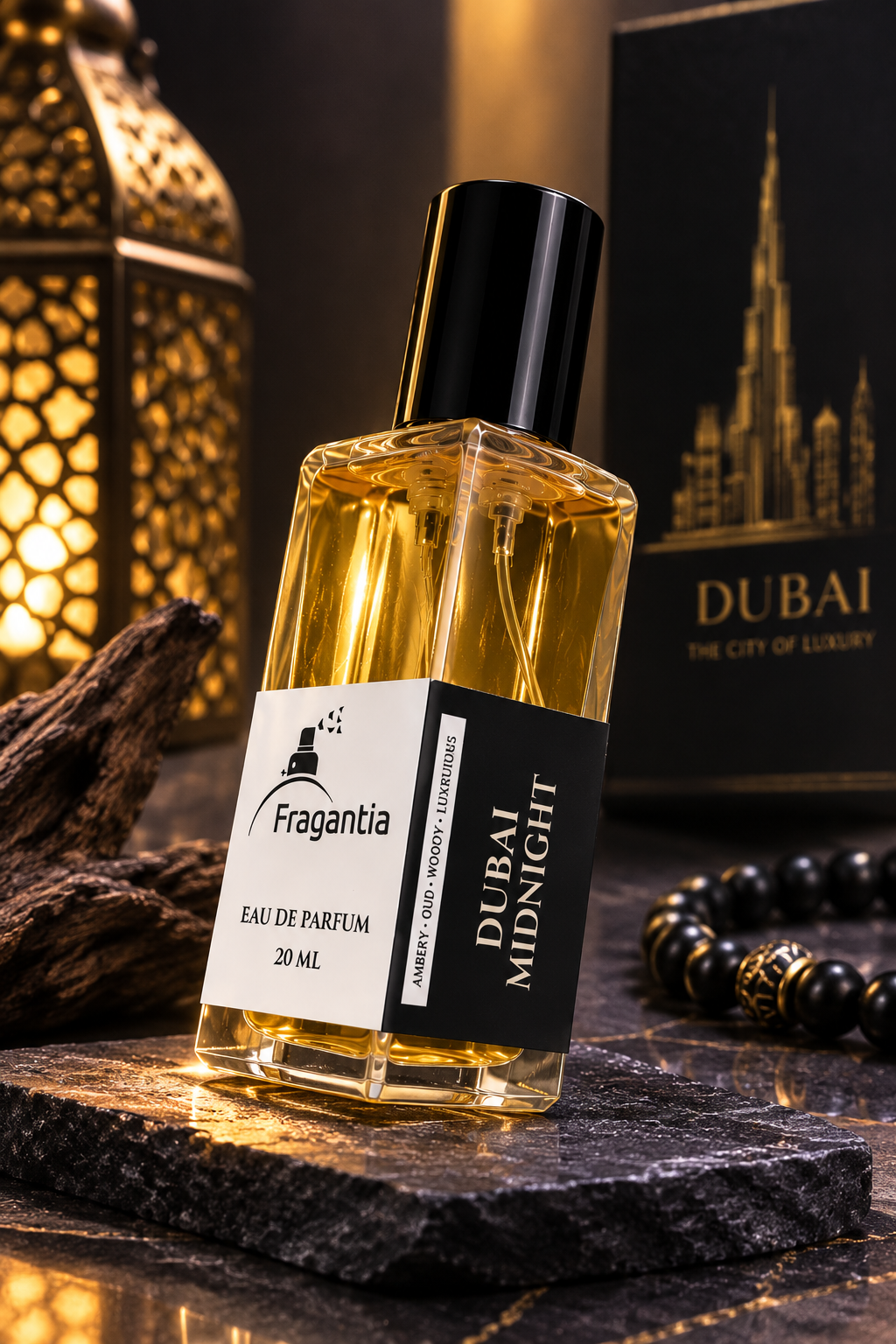 Dubai Midnight Eau De Parfum | Premium Long-Lasting Fragrance Perfume | Unisex | 20 mL
