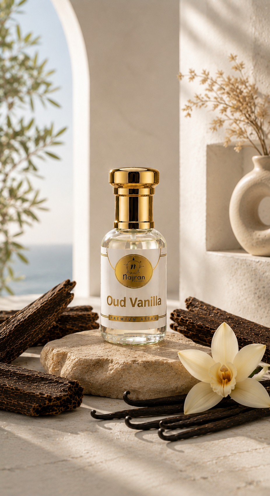 Oud Vanilla Premium Attar Perfume Oil (6ml) | Long-Lasting Fragrance | Alcohol-Free | Unisex