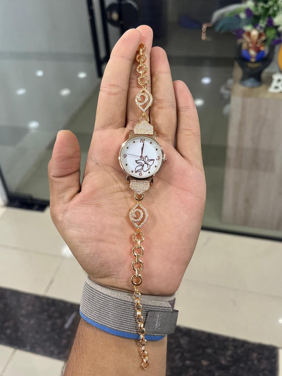Velvet Bloom Rose Gold Women's Designer Watch