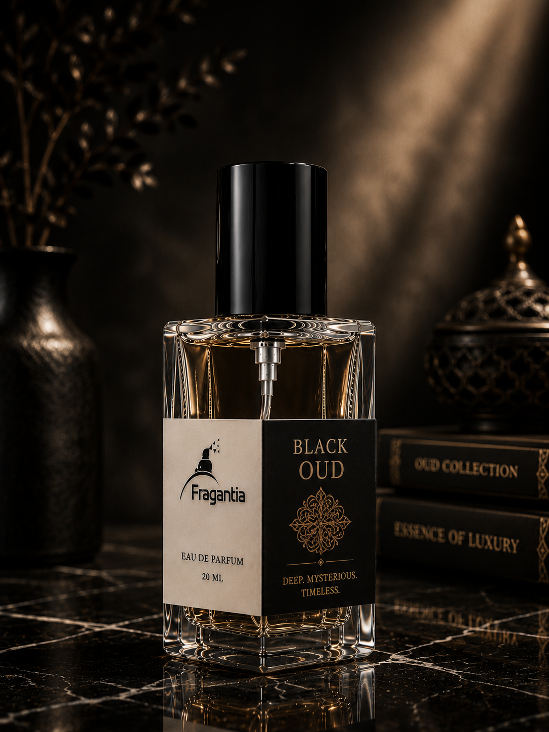Premium Oud Perfume Combo | White Oud + Black Oud | Long-Lasting Unisex Eau De Parfum | 20 mL x 2