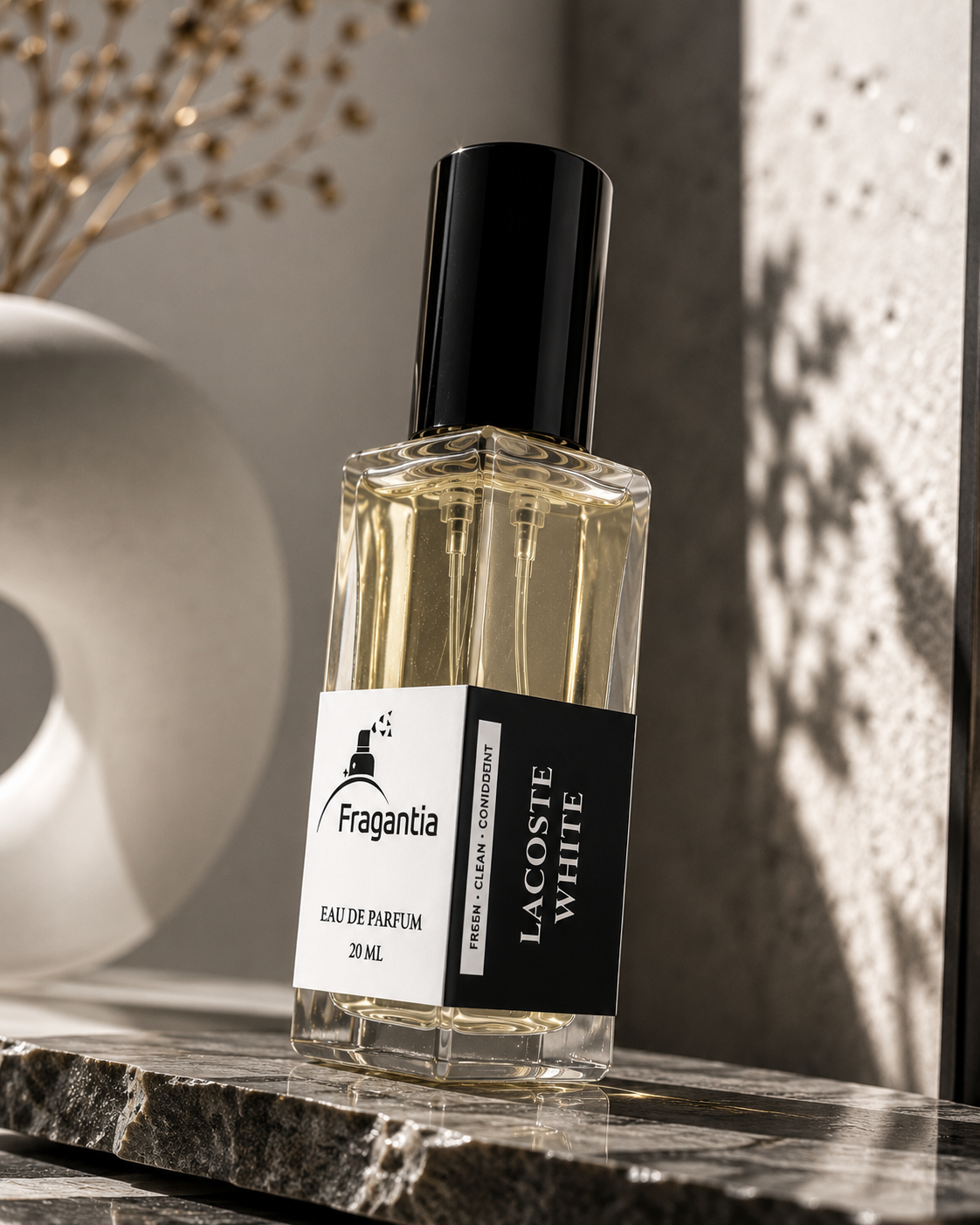 Lacoste White Eau De Parfum | Premium Long-Lasting Fragrance Perfume | Unisex | 20 mL