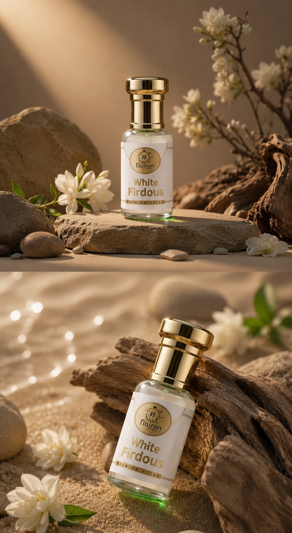 White Firdous Premium Attar Perfume Oil (6ml) | Long-Lasting Fragrance | Alcohol-Free | Unisex