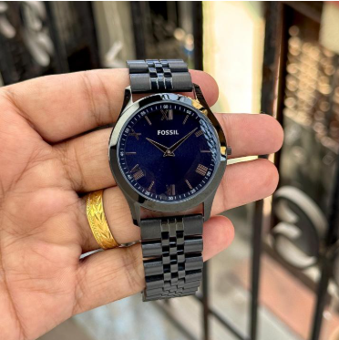 Fossil Premium Midnight Blue Stainless Steel Watch