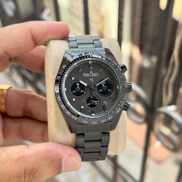 Seiko Premium Gunmetal Chronograph Watch