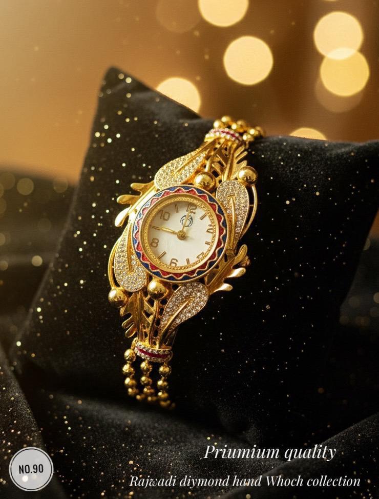Velvet Rajwadi Gold Elegance Women's Watch