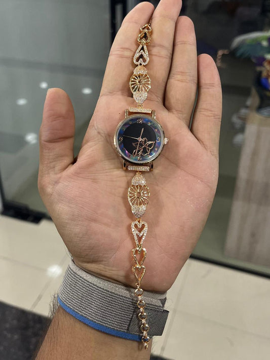 Velvet Butterfly Noir Women's Designer Watch